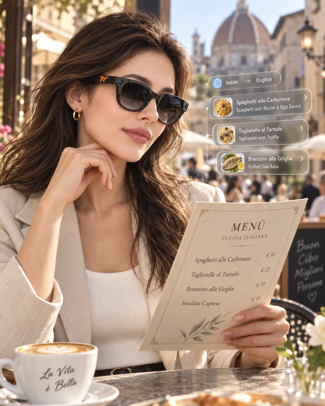 AI glasses supporting live translation
