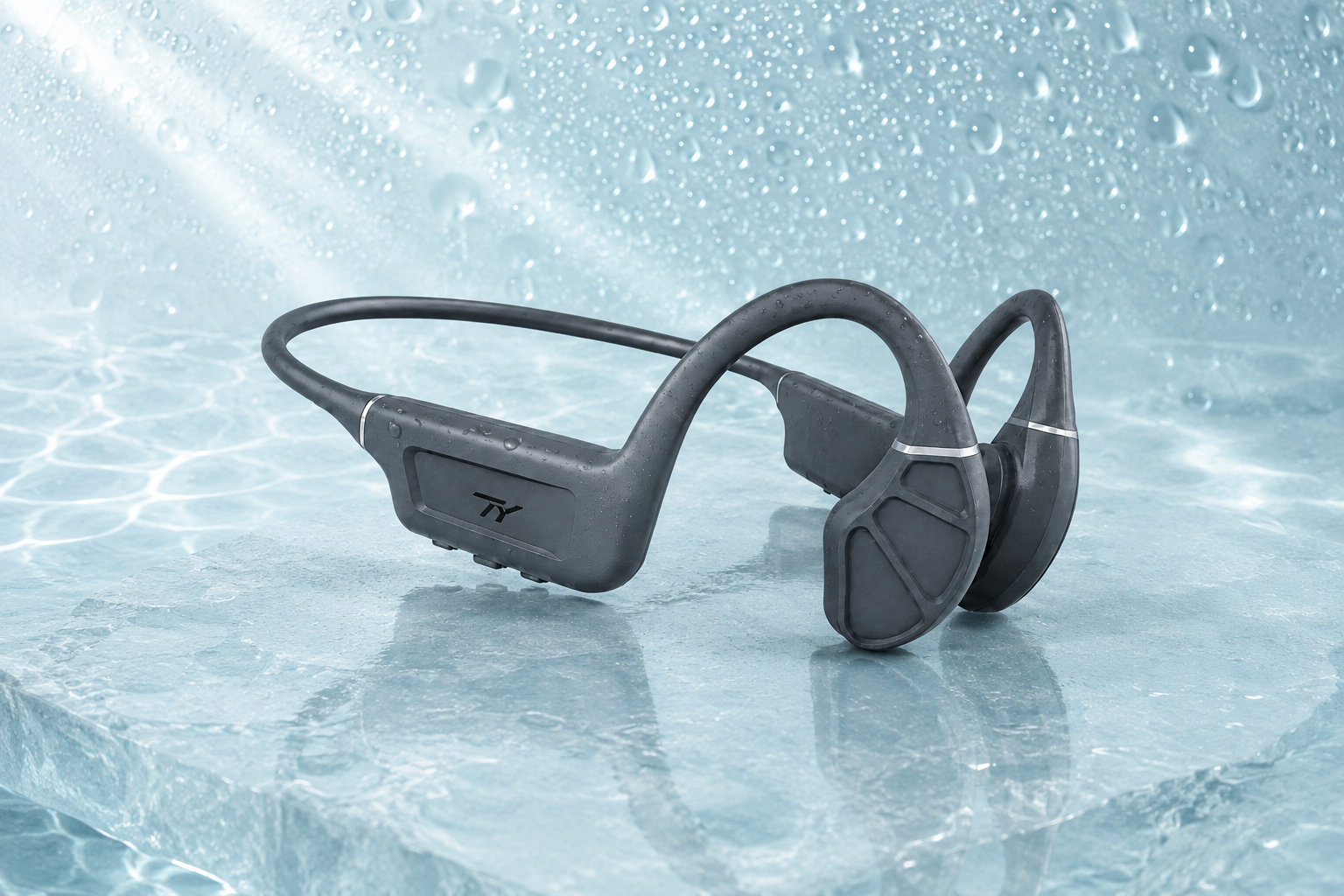 TY AquaFit open-ear bone-conduction headphones