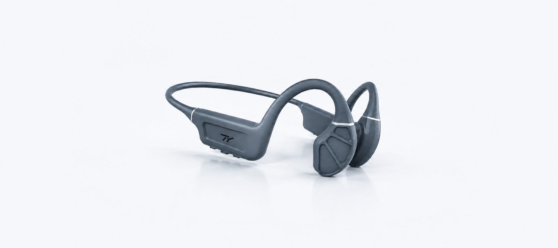 Complete graphite TY headset showing product condition details